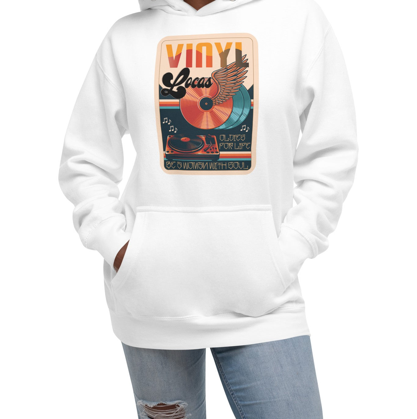 Vintage Vinyl Locas Hoodie