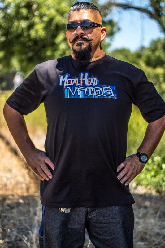 MetalHead Vatos Tee (Dodger Blue Serape)